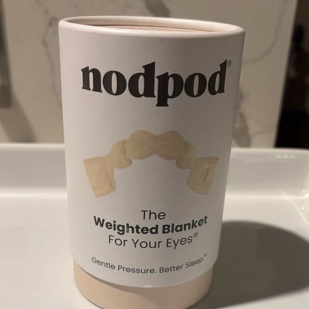 Nodpod Cream Weighted Eye Blanket
